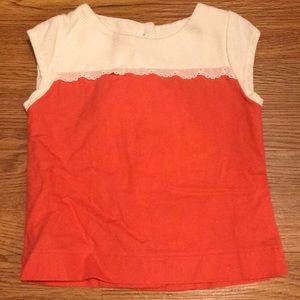 Persnickety Linen Top with silver Buttons